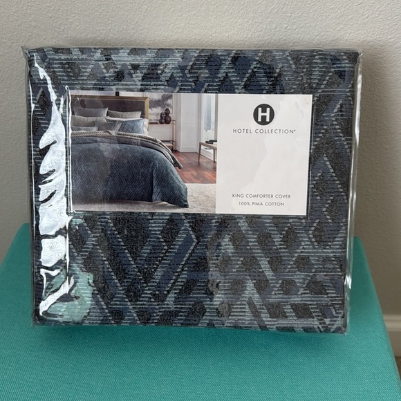 King Composite Geometric Duvet Cover - Picture 6 of 7